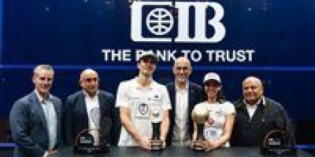 بالبلدي: تتويج نوران جوهر ودييجو الياس بلقب بطولة «CIB» العالم للإسكواش برعاية بالم هيلز