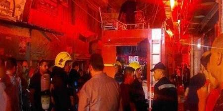 مصرع شخصين وإصابة 7 آخرين في حريق مخزن ملابس رياضية بالدقهلية