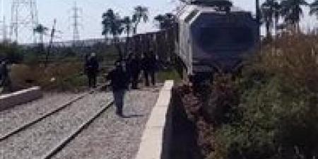 بالبلدي : حريق داخل عربة قطار بضائع بالدقهلية
