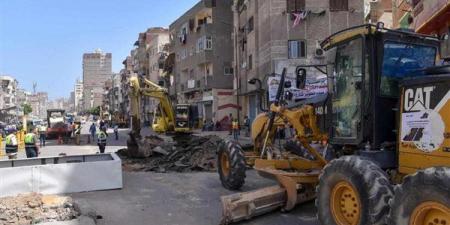بالبلدي : محافظ الإسكندرية يطلق شارة بدء تنفيذ مشروع رصف وتطوير شارع الترعة المردومة