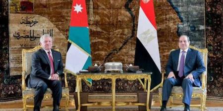 الرئيس السيسي وملك الأردن يتوافقان على مواصلة التنسيق والتشاور تجاه تطورات الأوضاع في غزة