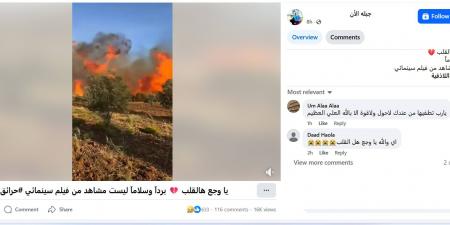 belbalady مشاهد متداولة بزعم أنها لحرائق اللاذقية في سوريا.. هذه حقيقتها