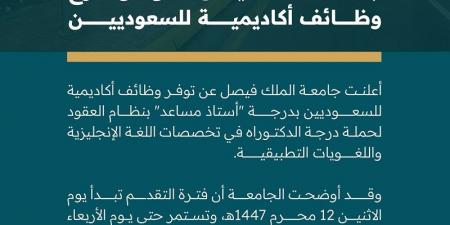 بالبلدي: جامعة
      الملك
      فيصل
      بـ
      السعودية
      تعلن
      حاجتها
      إلى
      أعضاء
      هيئة
      التدريس..
      التفاصيل
      كامله