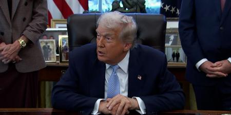 بالبلدي: صحفي يسأل ترامب عما إذا كانت أمريكا ستقصف المكسيك.. شاهد كيف رد