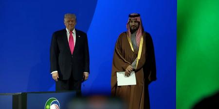 بالبلدي: لحظة وصول ترامب والأمير محمد بن سلمان لحضور منتدى الاستثمار الأمريكي السعودي