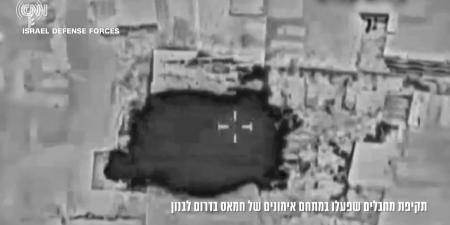 بالبلدي: لحظة غارة إسرائيلية على مخيم عين الحلوة للاجئين الفلسطينيين بلبنان