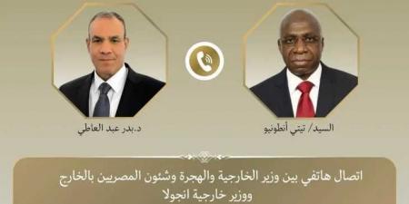 إتصال
هاتفي
بين
وزير
الخارجية
ونظيره
الأنجولي