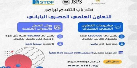 بالبلدي: هيئة
      تمويل
      العلوم
      والتكنولوجيا
      تفتح
      آفاق
      التعاون
      البحثي
      بين
      مصر
      واليابان
      بمنح
      جديدة
      للباحثين