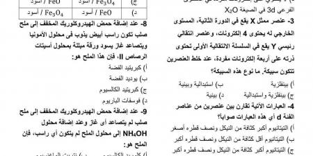 بالبلدي: 44
      سؤالا
      بالاجابات
      في
      الكيمياء
      تضمن
      لك
      التفوق
      الثانوية
      العامة
