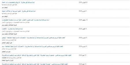 بالبلدي: وظيفة
      جامعة..
      جامعة
      زايد
      تعلن
      عن
      وظائف
      لأعضاء
      هيئة
      التدريس
      في
      10
      كليات