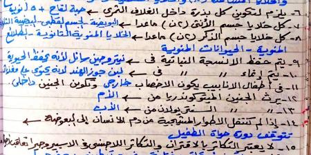 بالبلدي : (4
      ورقات)|
      مراجعة
      ليلة
      امتحان
      أحياء
      تالته
      ثانوي
      ازهر
      2026
      علمي