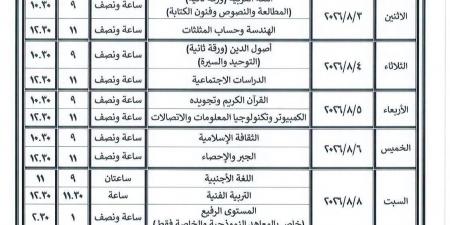 بالبلدي: ننشر
      جداول
      امتحانات
      الدور
      الثاني
      للنقل
      والشهادتين
      بالأزهر..
      تبدأ
      18
      يوليو