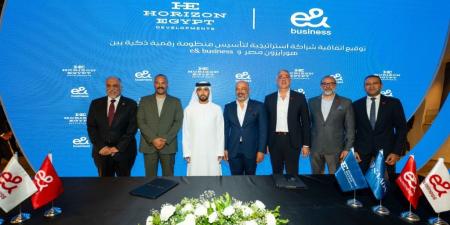 بالبلدي : Horizon
      Egypt
      Drives
      the
      Smart
      Transformation
      of
      SA’ADA
      New
      Cairo
      Through
      a
      Strategic
      Partnership
      with
      e&
      Business