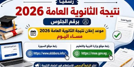 بالبلدي: عاجل..
      الآن
      نتيجة
      الثانوية
      العامة
      2026
      برقم
      الجلوس
      علي
      موقع
      السبورة