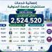 بالبلدي: التعليم
      العالي:
      2.5
      مليون
      خدمة
      طبية
      و18
      ألف
      عملية
      جراحية
      بمستشفيات
      جامعة
      المنوفية