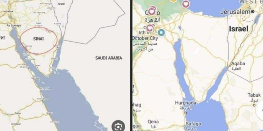 بالبلدي: حذف سيناء من خريطة مصر يزعج الملايين .. إليك الحكاية كاملة belbalady.net