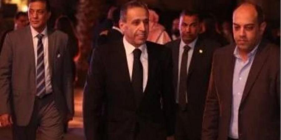 أشرف سالمان رئيس الشركة المتحدة يصل حفل ليال مصرية سعودية