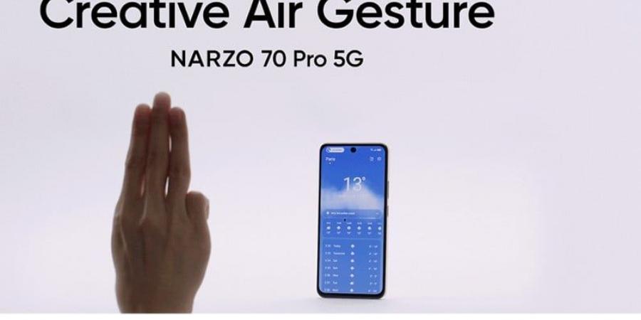 بالبلدي: هاتف Realme Narzo 70 Pro 5G سيدعم أكثر من عشر إيماءات هوائية