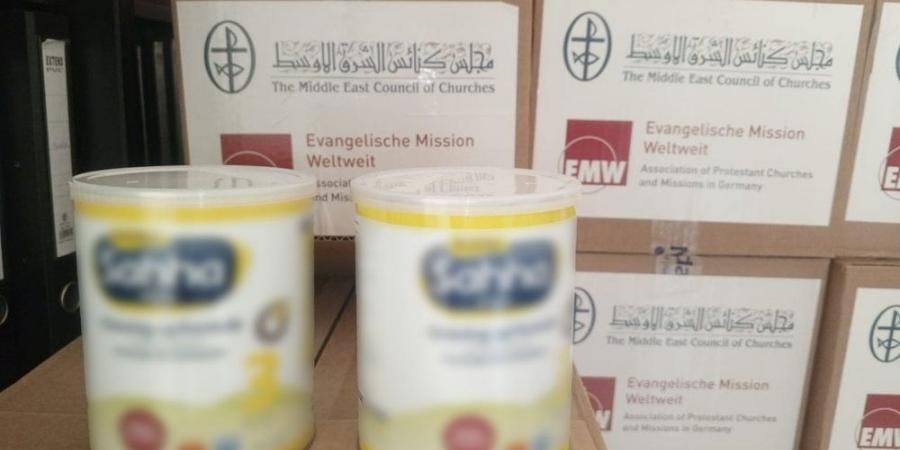 بالبلدي: كنائس الشرق الأوسط ترسل إغاثات إلى الجنوب اللّبناني عبر توزيع 1656 علبة حليب للأطفال