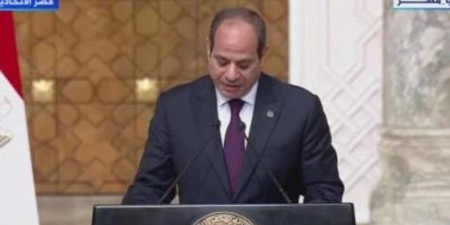 الرئيس السيسي: اتفقنا على دفع الأطراف للحلول الدبلوماسية في أزمة غزة