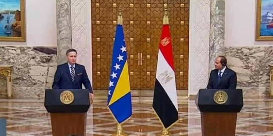 بالبلدي: نص كلمة الرئيس السيسي في المؤتمر الصحفي مع رئيس مجلس رئاسة البوسنة والهرسك
