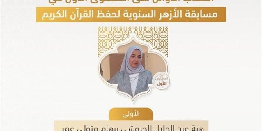 بالبلدي: بدون خطأ واحد.. الأولى في مسابقة شيخ الأزهر لحفظ القرآن: أتمنى أكون طبيبة belbalady.net