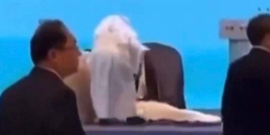 بالبلدي: أغمى عليه.. شاهد لحظة سقوط وزير كويتي خلال مؤتمر في الصين بالبلدي | BeLBaLaDy