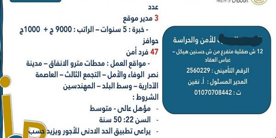بالبلدي: برواتب
      تصل
      لـ10
      آلاف
      جنيه..
      وظائف
      جديدة
      في
      مترو
      الأنفاق
      والعاصمة
      الإدارية