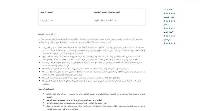 بالبلدي: وظيفة
      جامعة..
      جامعة
      مسقط
      تعلن
      عن
      وظائف
      لأعضاء
      هيئة
      التدريس
      في
      عدد
      من
      كليتها