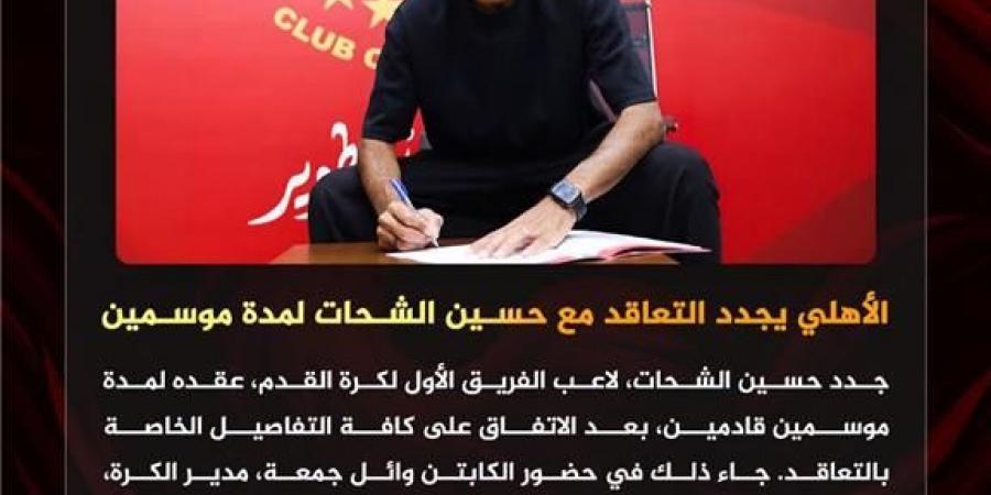 بالبلدي : رسميًا
      |
      الأهلي
      يُعلن
      تجديد
      عقد
      حسين
      الشحات