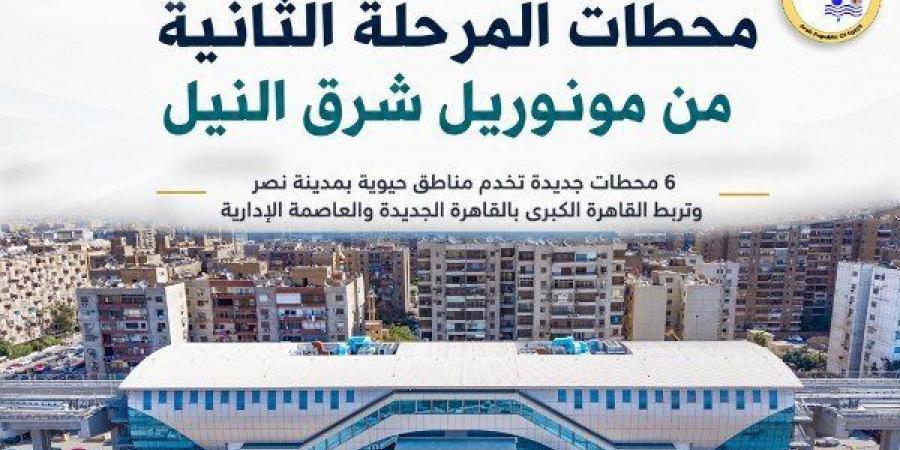 بالبلدي: تشغيل
      مونوريل
      شرق
      النيل
      بالكامل
      غدًا
      السبت..
      المرحلة
      الثانية