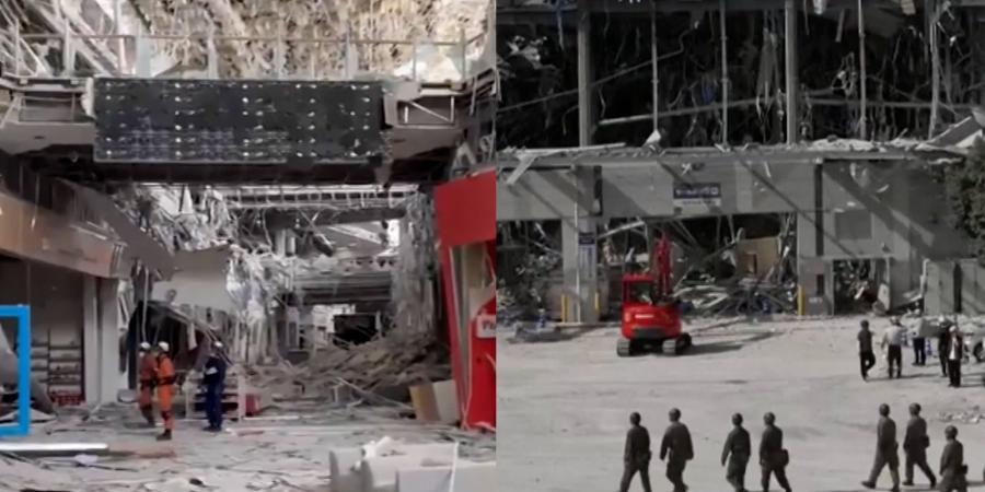 بالبلدي: كاميرا CNN ترصد مشاهد دمار هائلة بمركز تجاري انهار بعد زلزال اليابان